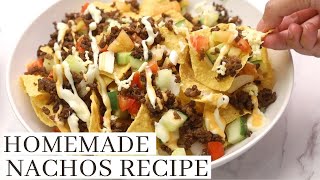 HOMEMADE NACHOS RECIPE  Paano Gumagawa ng MASARAP na NACHOS [upl. by Akimert]