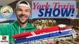 Fall York Train Show Layouts Trains and Fun [upl. by Tiga]