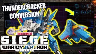 How to Convert Thundercracker  Transformers War for Cybertron Siege  Transformers Official [upl. by Mozelle710]