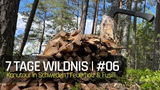 7 Tage Wildnis  610  Kanutour in Schweden  Feuerholz amp Fusilli  Bushcraft  051  2024 [upl. by Aksoyn80]