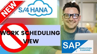 SAP S4 HANA Production Planning  Work scheduling view and configuration [upl. by Haliehs]