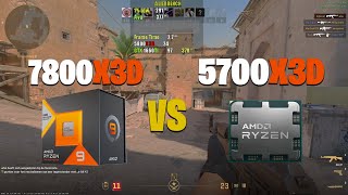 7800X3D VS 5700X3D  Counter Strike 2 [upl. by Notlef]