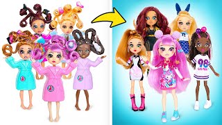 Amazing Transformation Of 5 Dolls  Super Beauty Tutorial [upl. by Ma471]