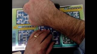 1000 Crossword Deluxe Lottery Scratch Ticket  Its a winner [upl. by Leaj289]