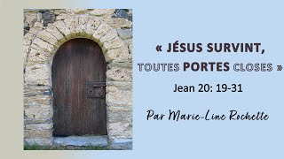 quotJésus survint toutes portes closesquot [upl. by Reede]