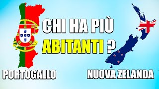 CHI HA PIÙ ABITANTI TRA PORTOGALLO E NUOVA ZELANDA [upl. by Simson811]