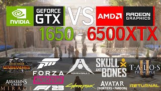 Nvidia GeForce GTX 1650 VS AMD Radeon RX 6500 XT in 10 SpielenBenchmarks [upl. by Glynnis630]