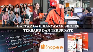 DAFTAR GAJI KARYAWAN SHOPEE INDONESIA [upl. by Rennold]