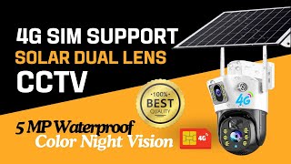 4G SIM Support Solar Dual Lens IP Camera in Bangladesh  Best CCTV [upl. by Geiger]