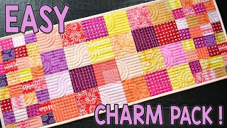 Tropical Punch  Charm Pack Quilt Pattern  Modern and Scrappy [upl. by Danica711]