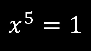 All 5 solutions to the equation x51  Polynomials maths [upl. by Nnep182]