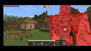 Minecraft building half house on minemode [upl. by Alleinnad]