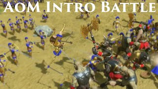 Age of Mythology Retold  Original Intro Battle Recreated [upl. by Riek200]