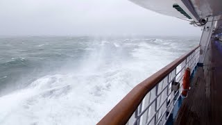 Violent storm scares passengers aboard Carnival cruise ship heading to port [upl. by Htebasil]