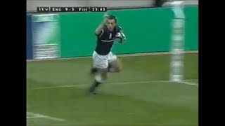 Dan Luger finishes good England try vs Fiji 1999 [upl. by Lilli914]