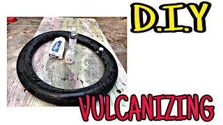 DIY vulcanizemabilis na paraan ng pag vulcanize gamit ang bond at bulak paano mag vulcanize [upl. by Ynaffyt]