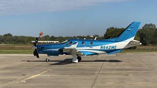 TBM 940 Start Taxi and Takeoff [upl. by Wilt920]