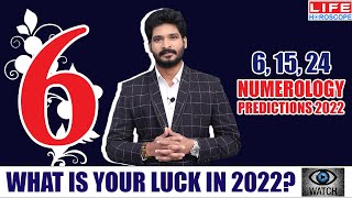 Numerology Predictions 2022  Birth Number 6  Life Number  Name Number Life Horoscopenumerology [upl. by Annaitsirk279]