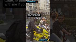 His Girlfriend❤️Is Going On A Ride With Me🔥🔥🏍️short race ktm motovlog couple phinorider [upl. by Pyszka]