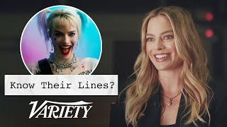 Does Margot Robbie Know Her Lines from Her Most Famous Movies [upl. by Tullus338]