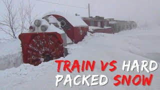 Snow Train Blower VS HARD Packed Snow  2023 full video [upl. by Norton]