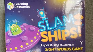 Slam Ships Sight Word Game Review [upl. by Initirb886]