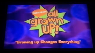 All Grown Up Growing Up Changes Everything RARE UK VHS Opening [upl. by Htebarual89]