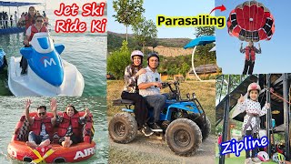 First Time Jet Ski Khud Ride Ki🚤  Life Ki Most Dangerous Activities Ki🤩  Anmol Ne First Zipline Li [upl. by Atinad]