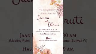 Wedding invitation video template  wedding invitation video  Happy Client🤟😍  AG [upl. by Ecneralc]