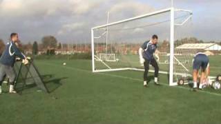 Goalkeeper training at Leicester City FC with Crazy Catch [upl. by Christal]