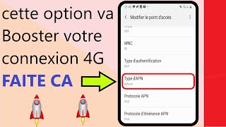 comment booster votre connexion 4 G sur un Android  rendre votre connexion 4G plus rapide [upl. by Tebor]