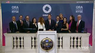 Ormat Technologies Inc NYSE ORA Rings The Opening Bell® [upl. by Canty]