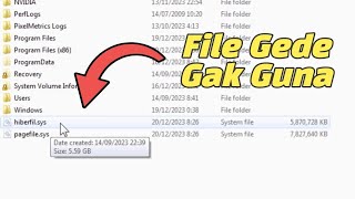 Cara Menghapus File Besar quothiberfilsysquot Yang Makan Space Harddisk di PC  Windows [upl. by Shir120]