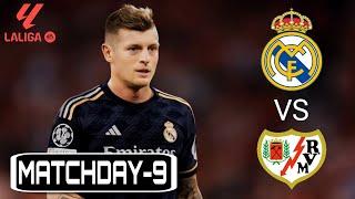 Real Madrid CF VS Rayo Vallecano । Matchday  9 । La Liga । eFootball™24 official [upl. by Mohandis]