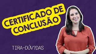 Certificado de conclusão serve como diploma [upl. by Gustafson919]