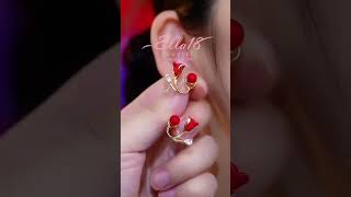 Beautiful Stunning😍 Elegant Earrings ❤  Share and like them  shortsvideo earrings jewelry [upl. by Noivart]