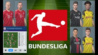 PES 2019 facepack part 9  Bundesliga 180 real faces added PC  compatible option file [upl. by Sianna866]