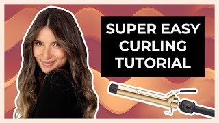 Curling Hair With A Curling Iron  For Beginners  How To Add Volume With A Curling iron [upl. by Webb]