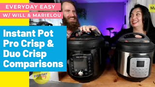 Instant Pot Pro Crisp 8Qt amp Duo Crisp 6Qt Comparisons [upl. by Aitropal]