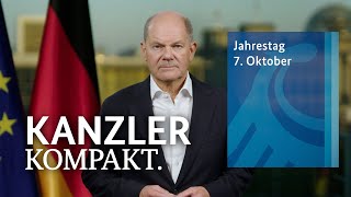 Kanzler kompakt Jahrestag 7 Oktober [upl. by Vandyke]