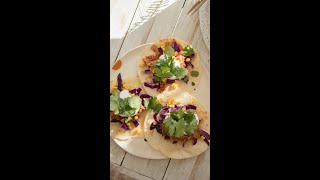 vegan jackfruit tacos  plant based diet [upl. by Nauqyaj213]