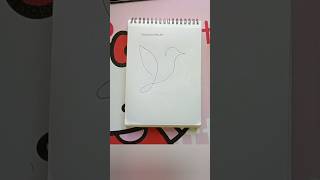 Oneline bird drawing please subscribe mychanneltrendingshortsonelineartbirddrawingart drawline [upl. by Elly]