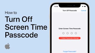 How To ResetTurn Off Screen Time Passcode on iPhone [upl. by Eecats]