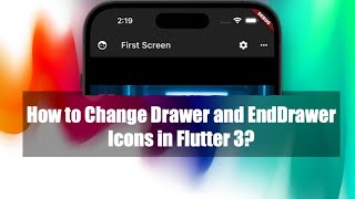 Flutter 3  How to Change Drawer and EndDrawer Icons [upl. by Merissa]