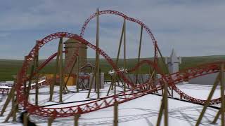 No Limits 2 PLOPSALAND DE PANNE  MACK XTREME SPINNING COASTER [upl. by Jb]