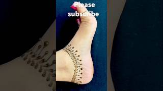 Pairon ki payal design shortvidio mehndi hennadesign youtube [upl. by Novaat242]