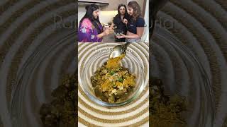 Dhvani Bhanushalis favourite Baingan ka Raita recipe DhvaniBhanushali short farahkhan recipe [upl. by Meill52]