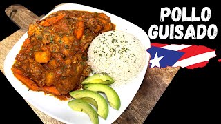 El MEJOR Pollo Guisado  The BEST Puerto Rican Style CHICKEN STEW with Potatoes and Carrots Recipe [upl. by Shuman]