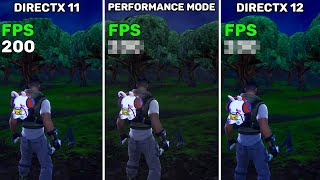 Fortnite Season OG  DirectX 11 vs DirectX 12 vs Performance Mode [upl. by Nyllij402]