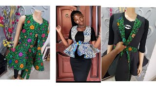 DIY Ankara sleeveless reversible jacket with armhole sewing tutorial [upl. by Erreipnaej915]